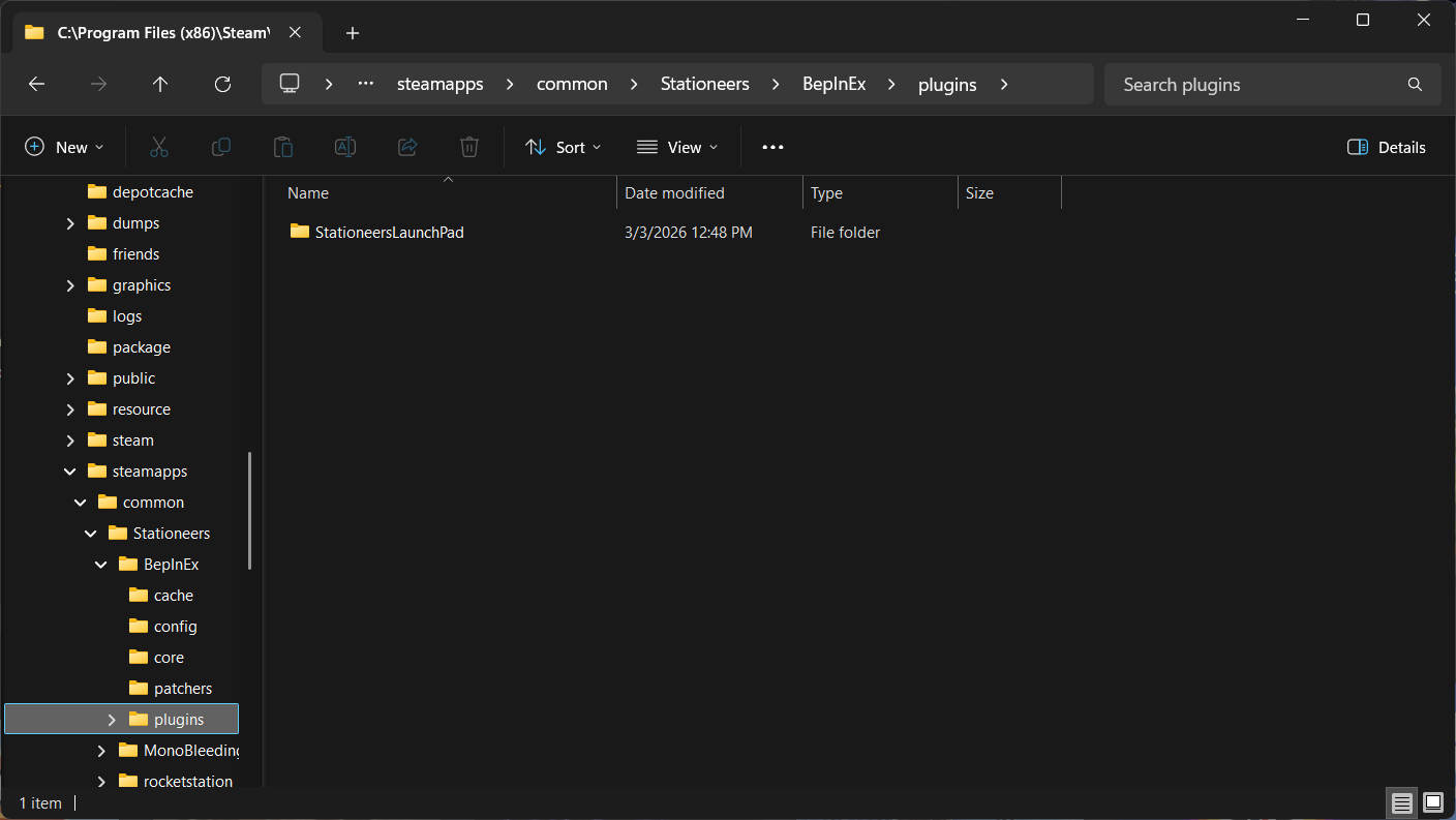 Navigate to BepInEx/plugins